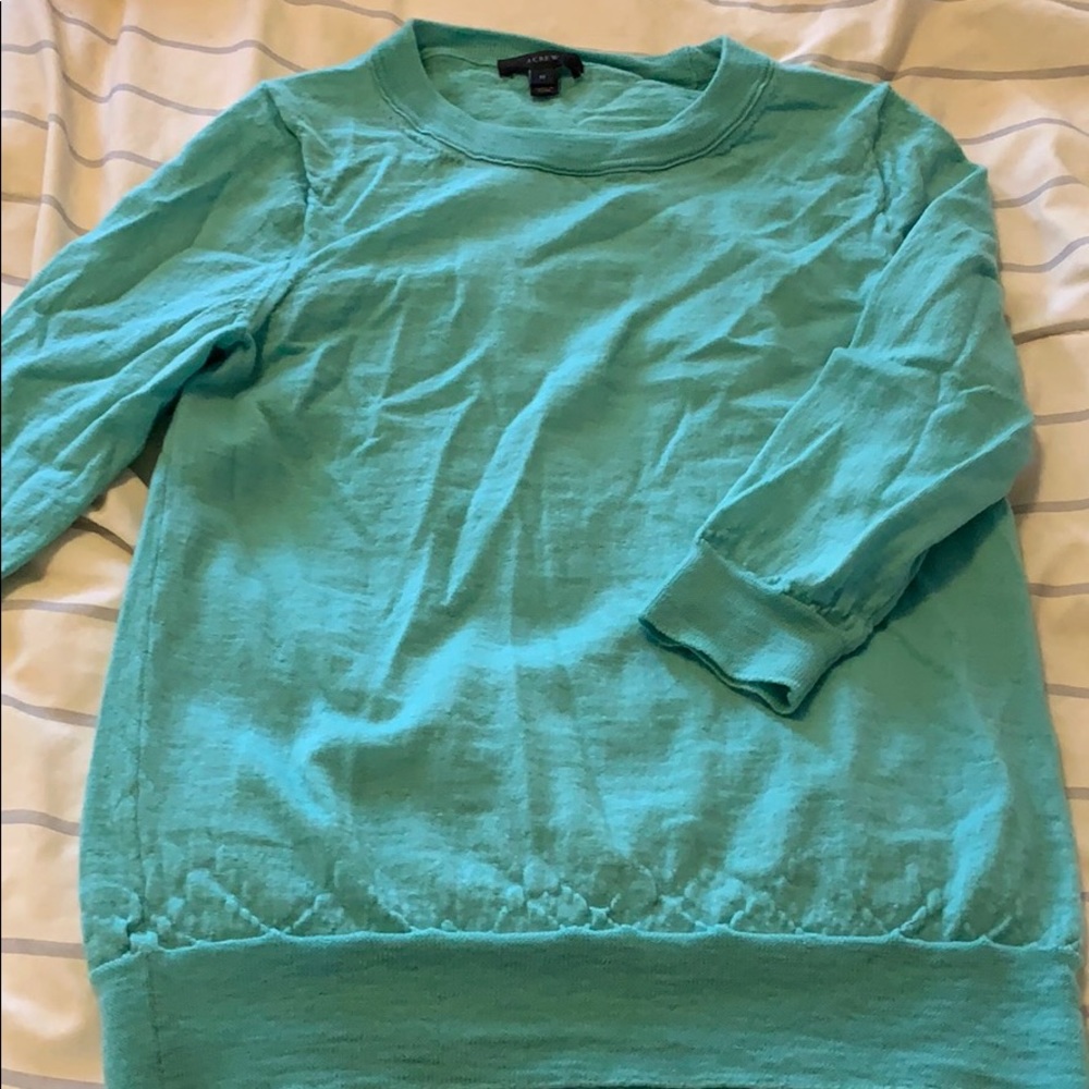 J Crew mint green sweater